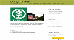 Desktop Screenshot of lindseytreeservice.com